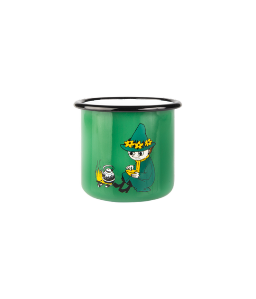 Enamel mug 3,7dl Moomin Snufkin Retro, green