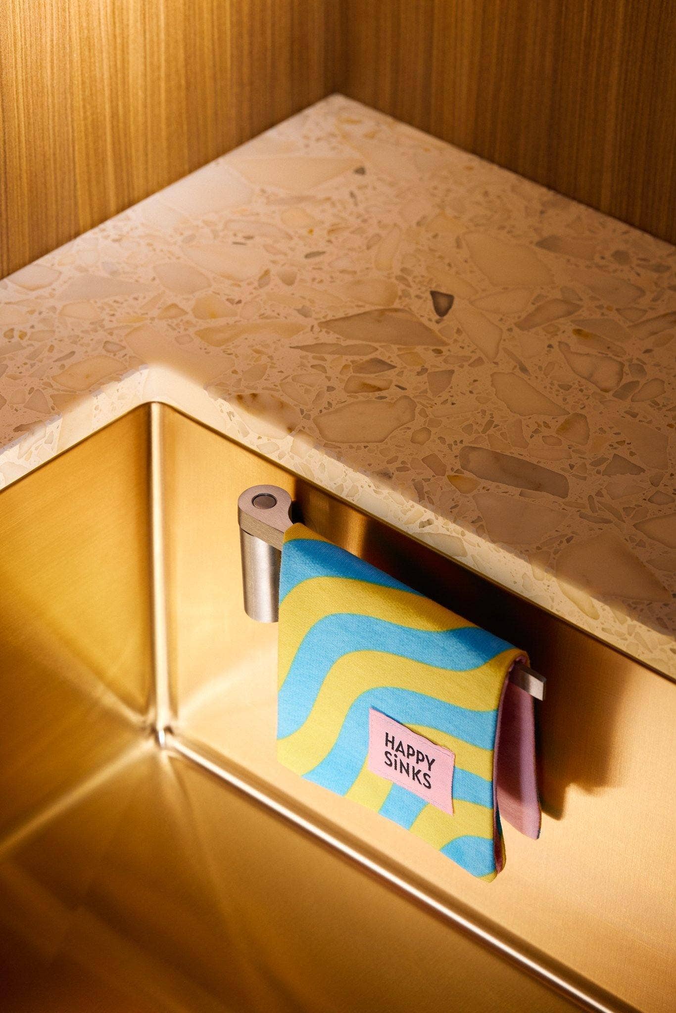 Magnetic Dishcloth Holder - Steel