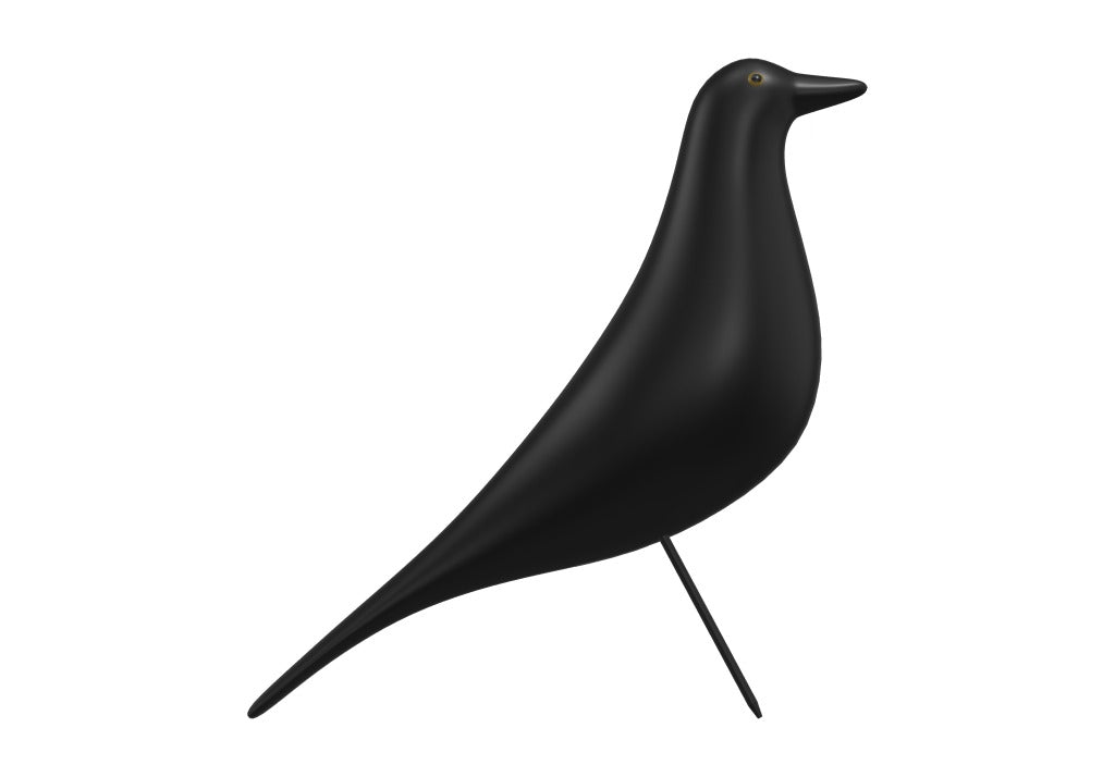 Vitra Eames House Bird -Black Lacquered Solid Alder