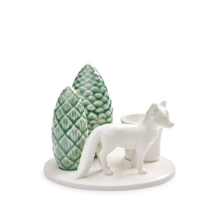 Winter Stories Fox candlestick