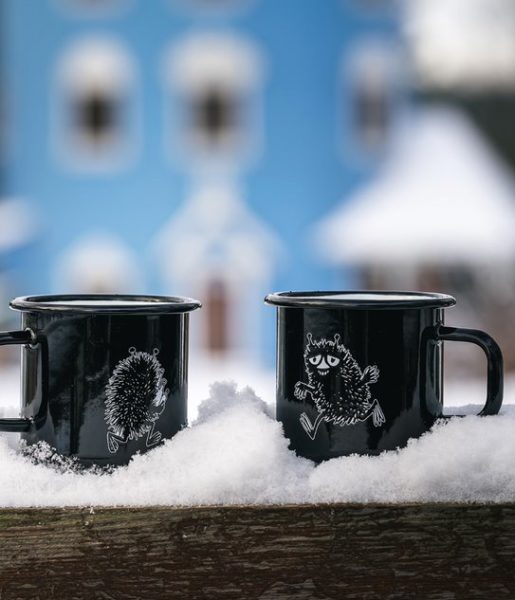 ENAMEL MUG 3,7DL Stinky, black