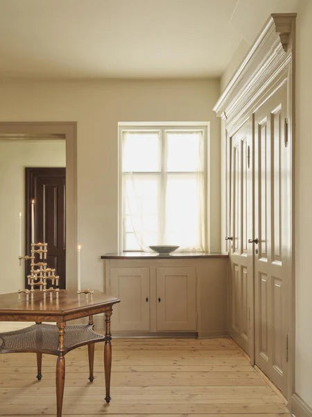 STOFF Nagel Candle Holder, Brushed Brass, Set of 3