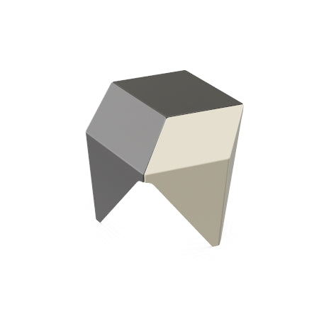 Noguchi Prismatic Table gray – three-tone