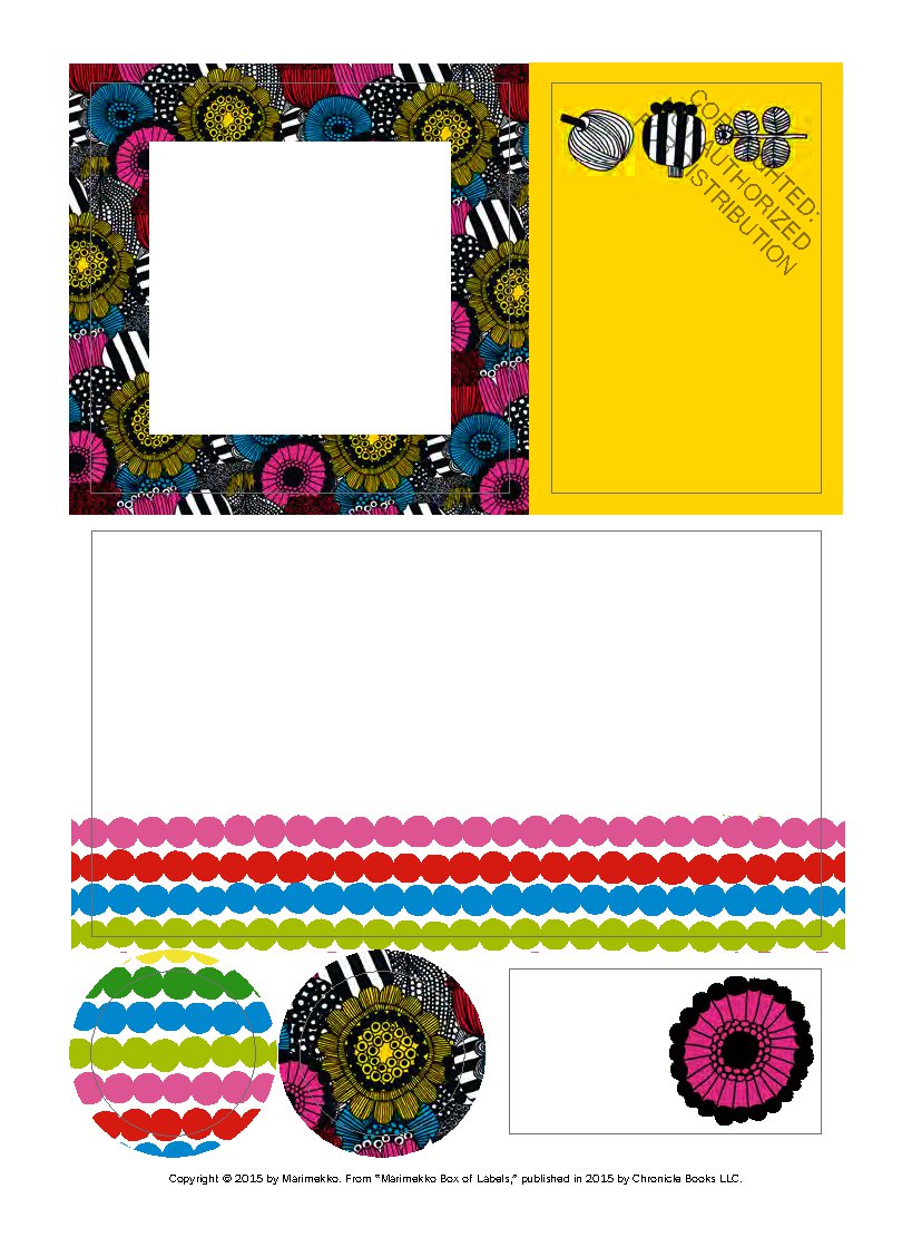 Marimekko Box of Labels