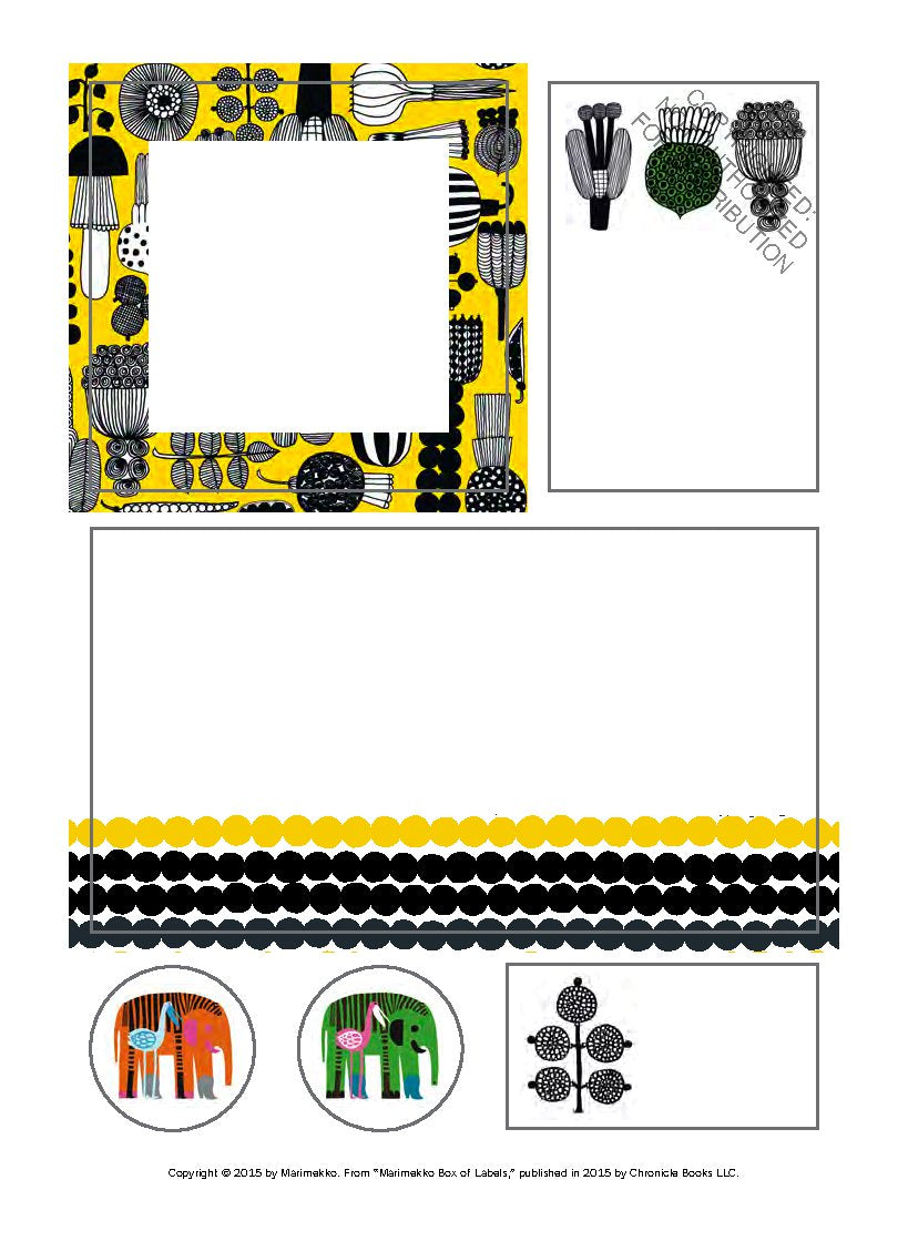 Marimekko Box of Labels