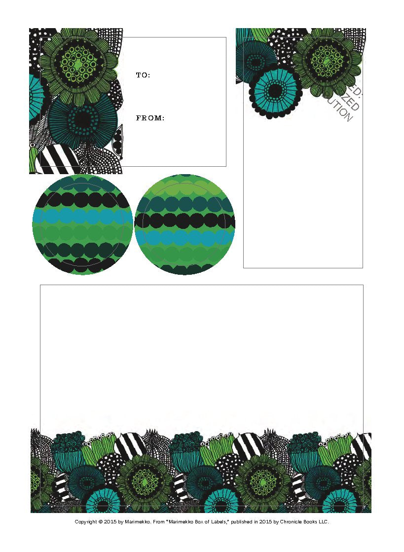Marimekko Box of Labels