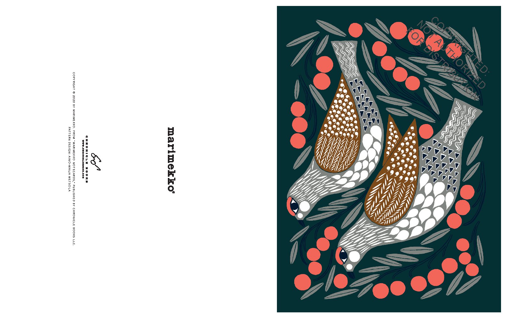 Marimekko Kukka Notecards / Greeting Cards