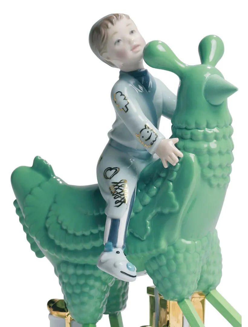 Llardo The Rocking Chicken Ride Figurine. By Jaime Hayon