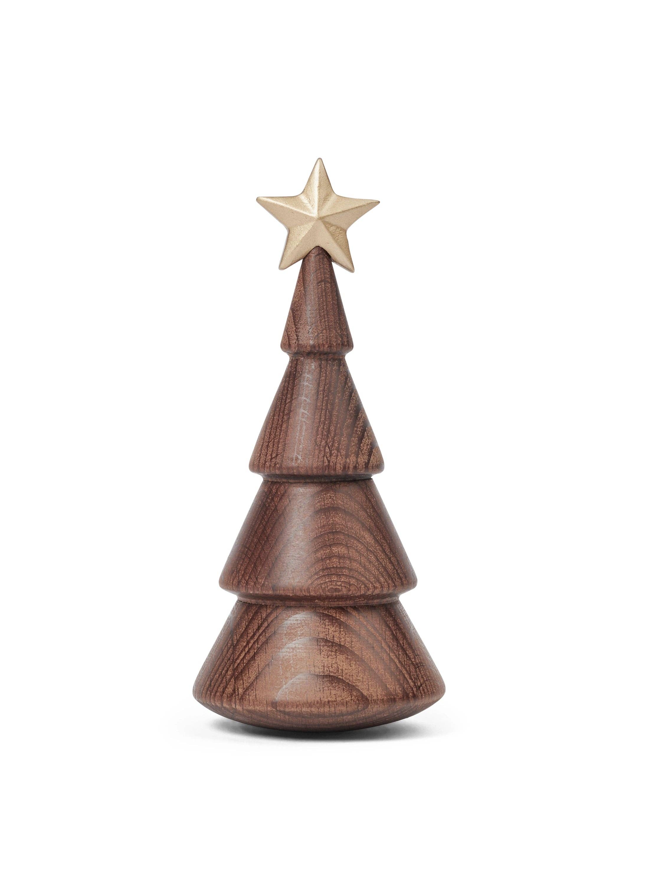 The Christmas Tree, thermo beech, gold star