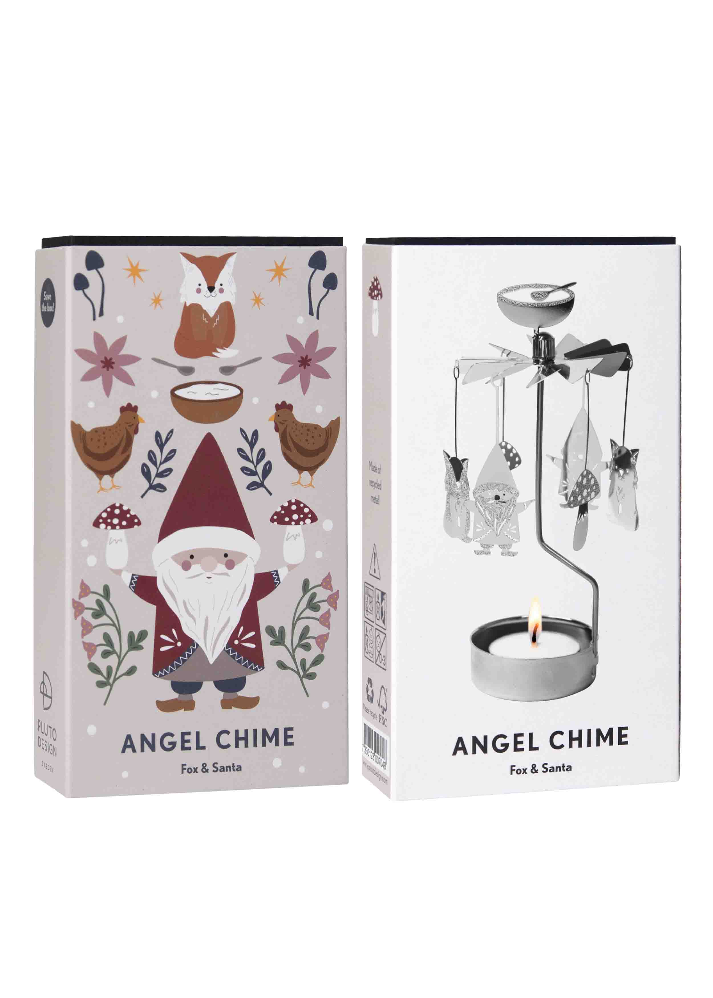 ANGEL CHIME FOX & SANTA