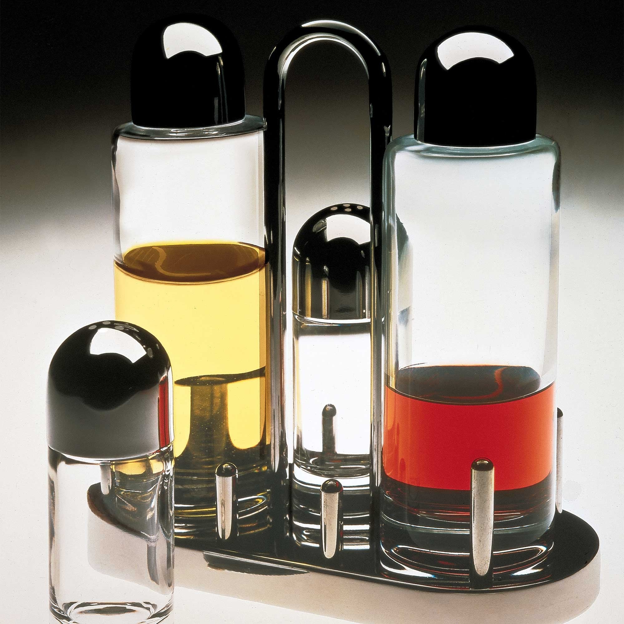 5070 Condiment set: oil, vinegar, salt and pepper