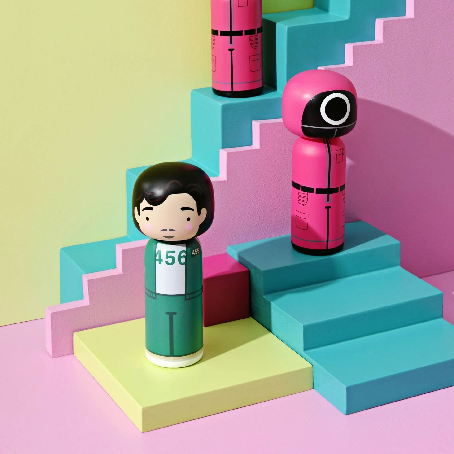 Kokeshi Doll by Sketch.Inc for Lucie Kaas - Squid Game, Masked Worker