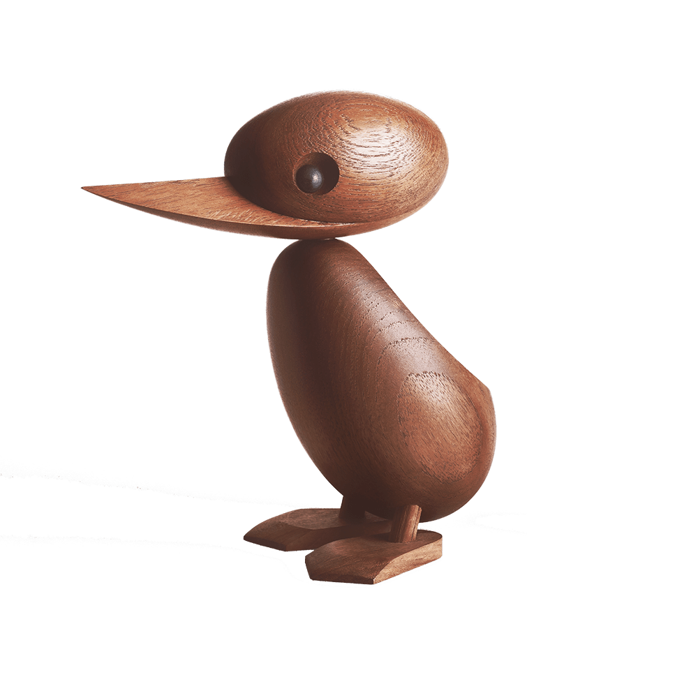 Teak duck by Hans Bølling