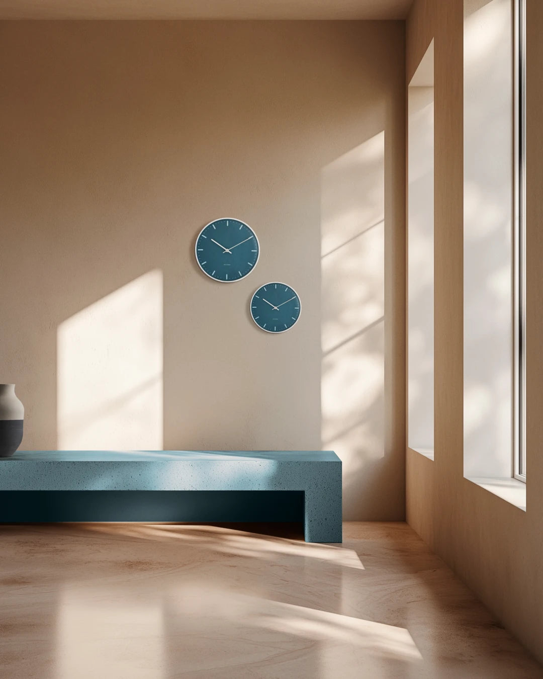 City Hall Wall clock, blue, 29 cm Diameter