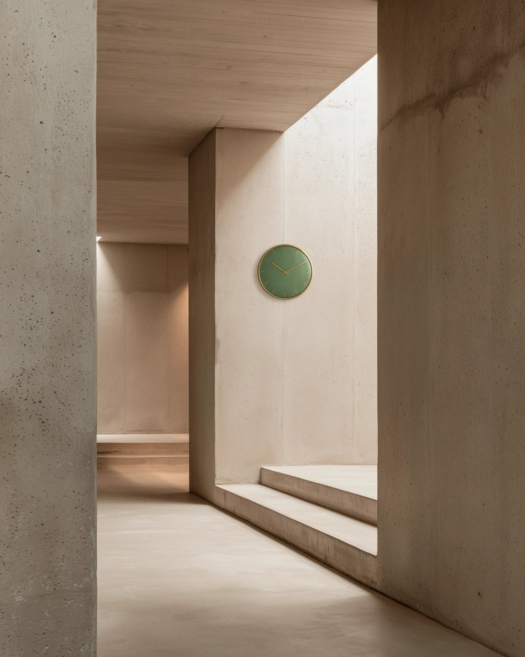 City Hall Wall clock, green, 29 cm Diameter