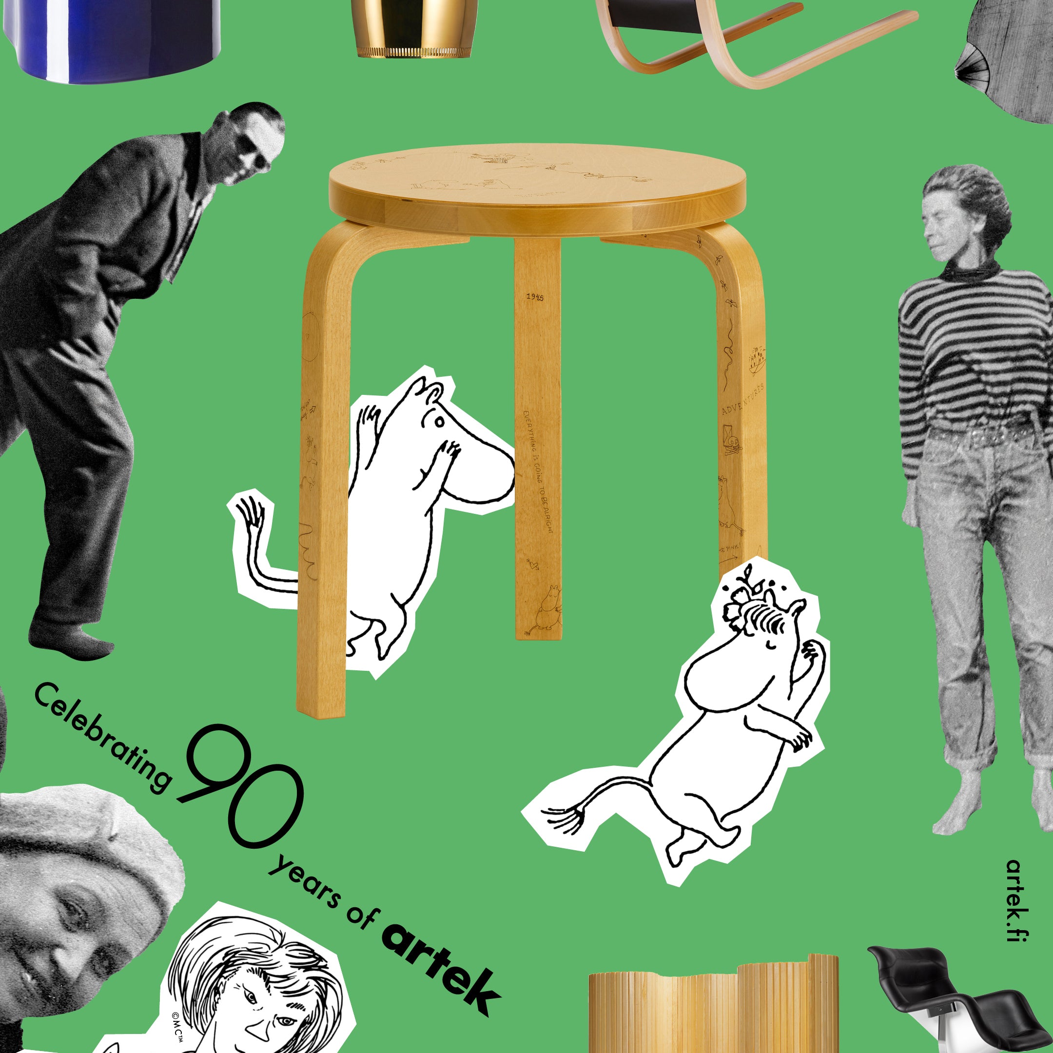 Artek + Moomin Stool 60 Celebration — Studio Pazo