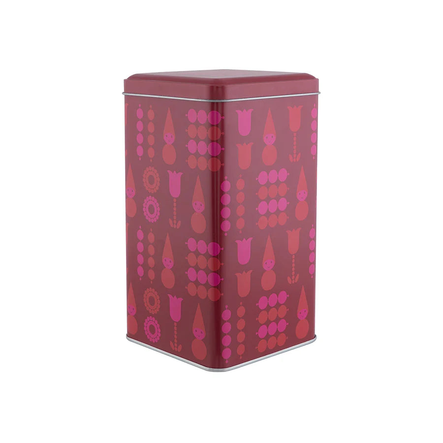 Tonttu coffee tin, red