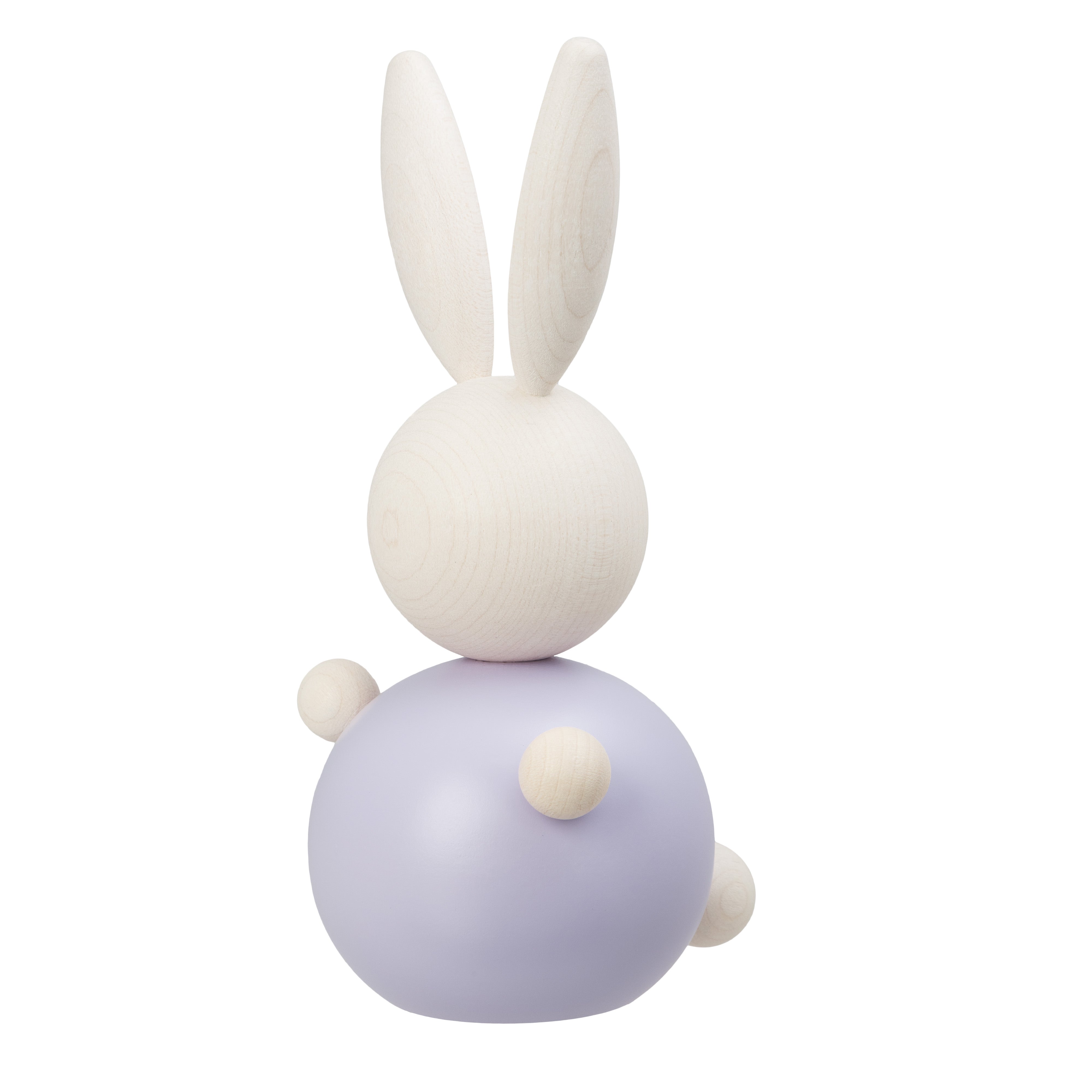 PUPUJUSSI Rabbit wooden figurine, lavender — Studio Pazo