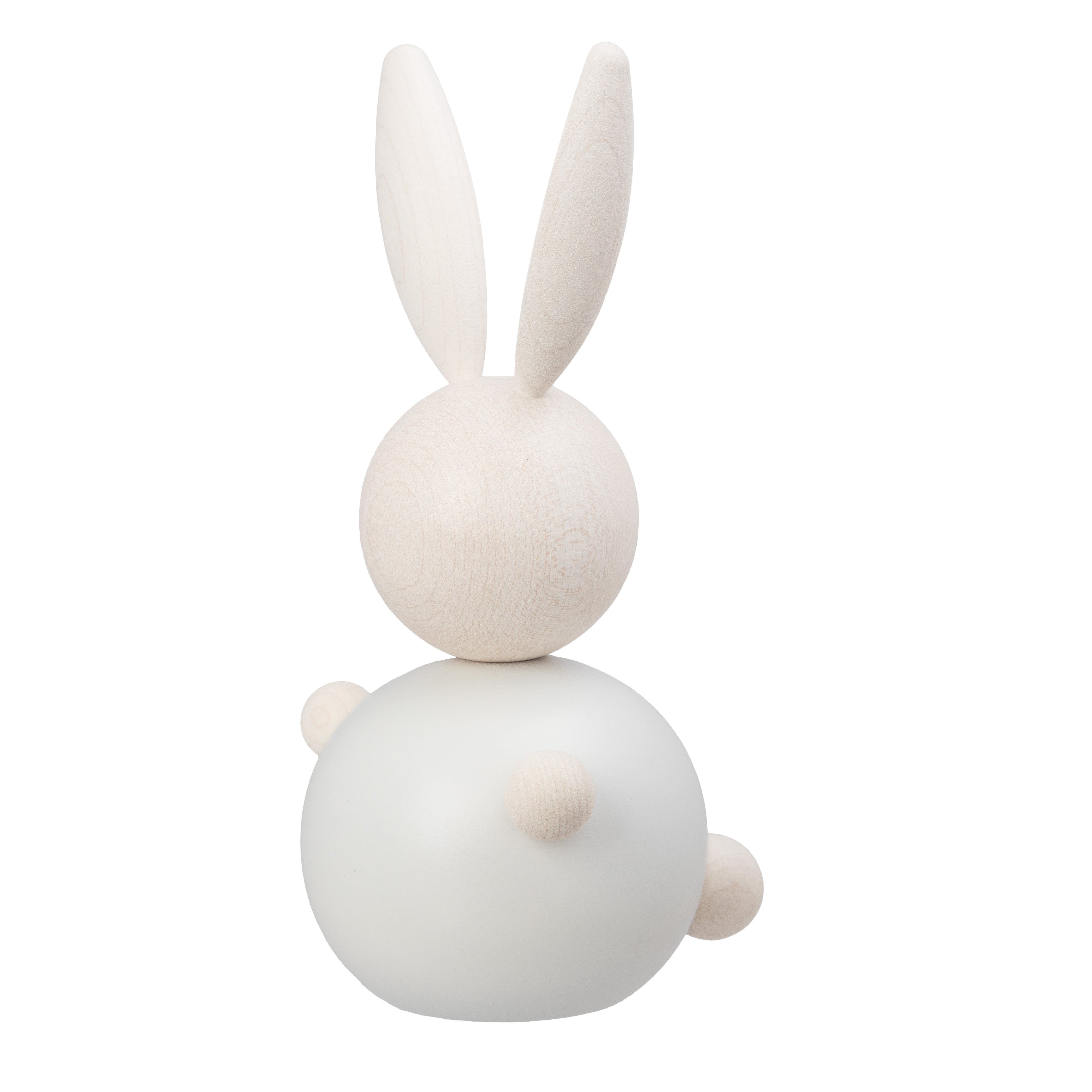 PUPUJUSSI Rabbit wooden figurine, white