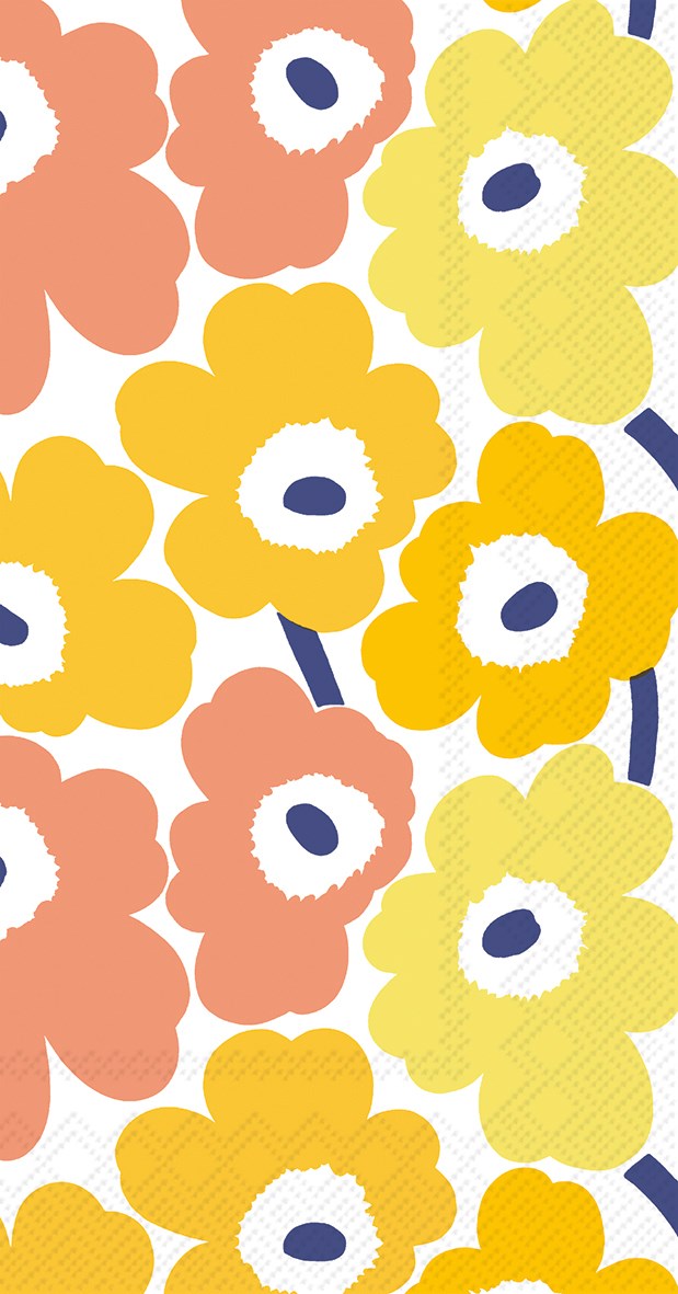 Marimekko paper napkins - Buffet : MINI UNIKKO yellow