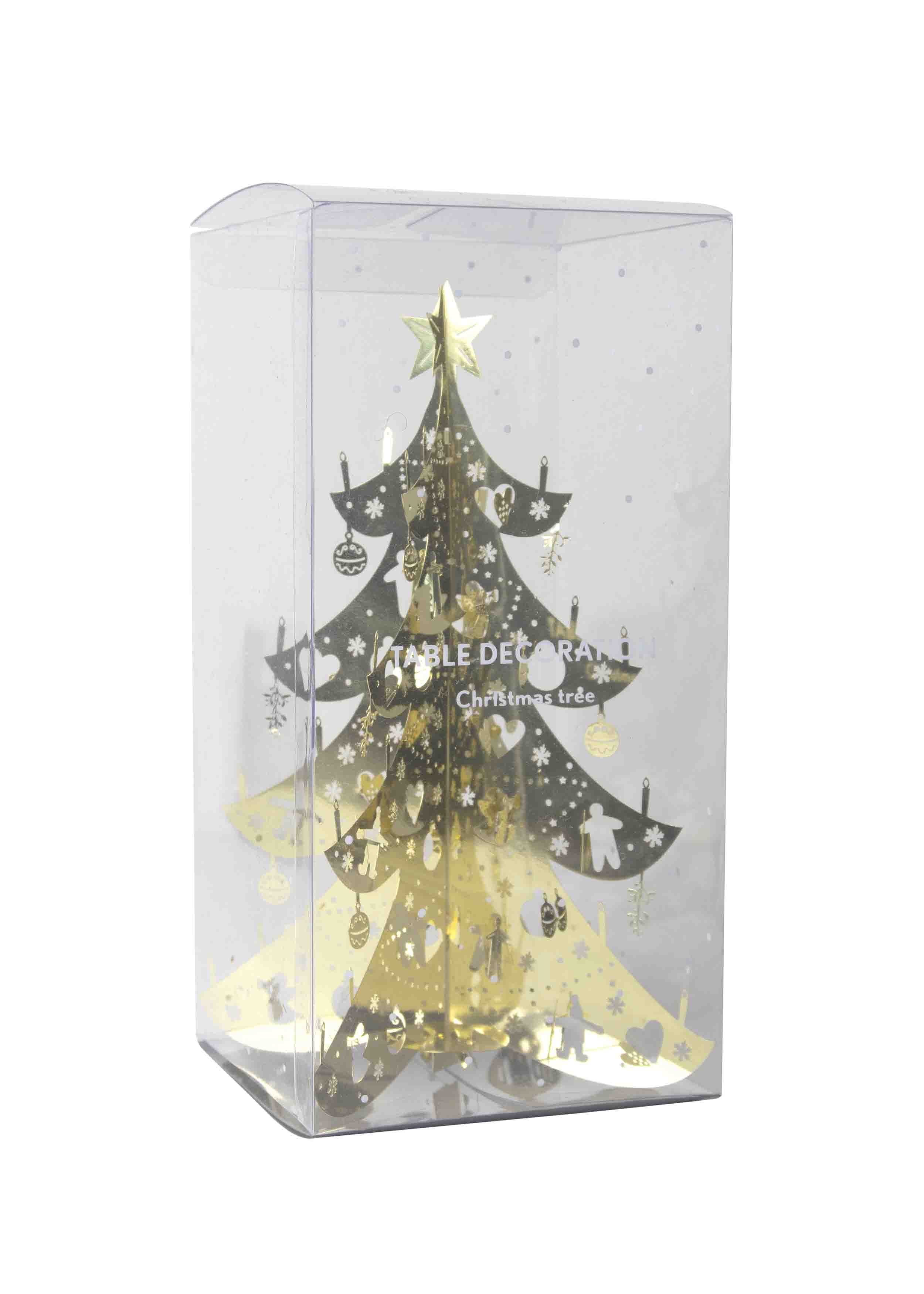 CHRISTMAS TREE TABLE FIR GOLD