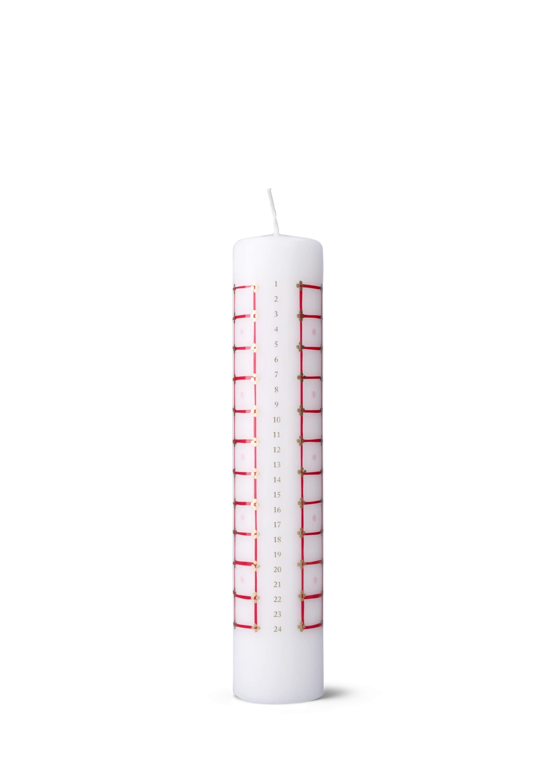 Eva Advent Candle Dia. 5 cm / 2  in red