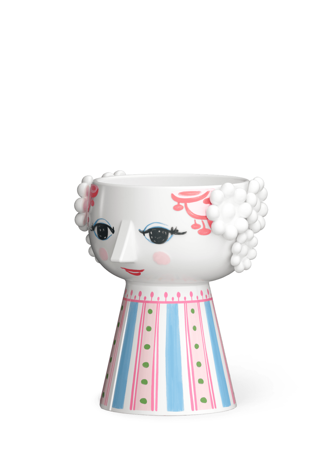 Eva Candle Holder H 3.7" Pink