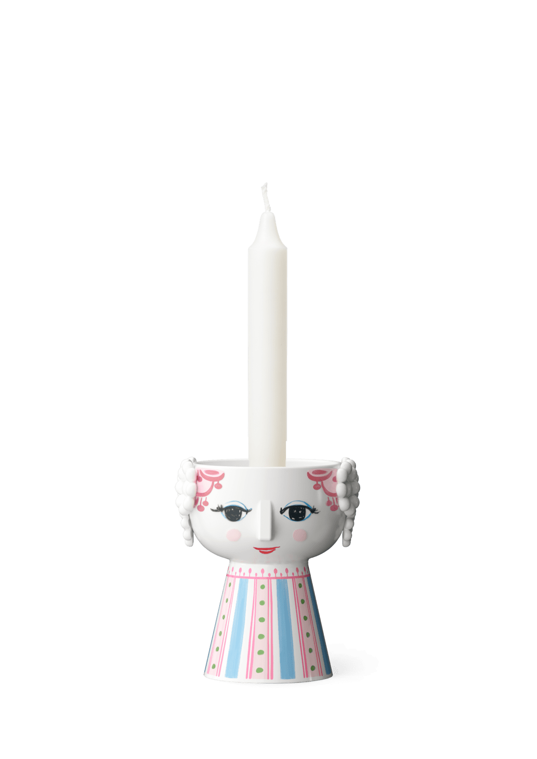 Eva Candle Holder H 3.7" Pink