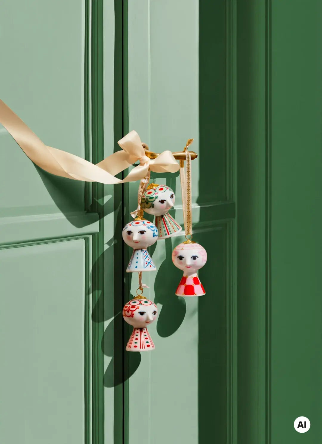 Eva Christmas Ornament H7.5 cm / 3 in red