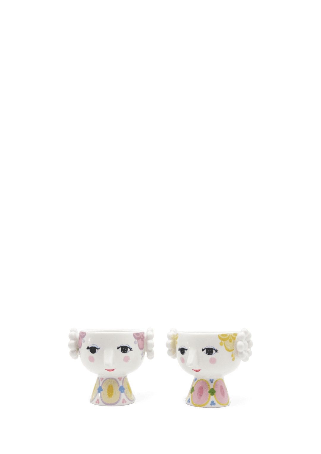 Eva Tealight Holder Dia 6.5cm / 2.6 In yellow/lavender 2 pcs.