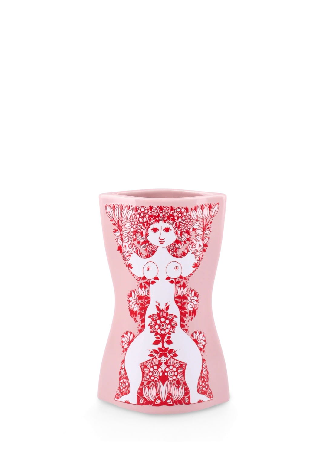 Nina Vase H16.5 cm Rose, Pink/Red