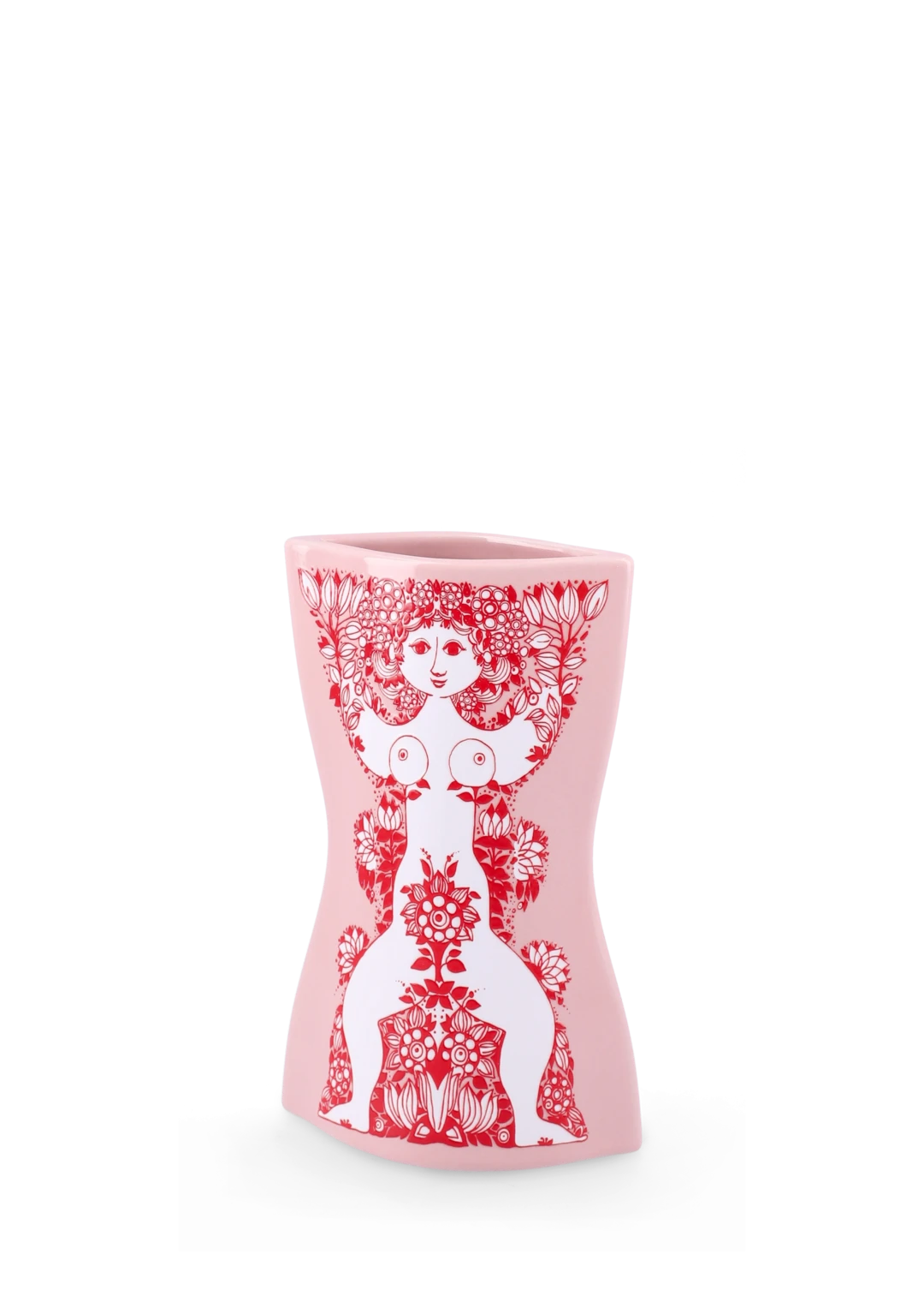 Nina Vase H16.5 cm Rose, Pink/Red