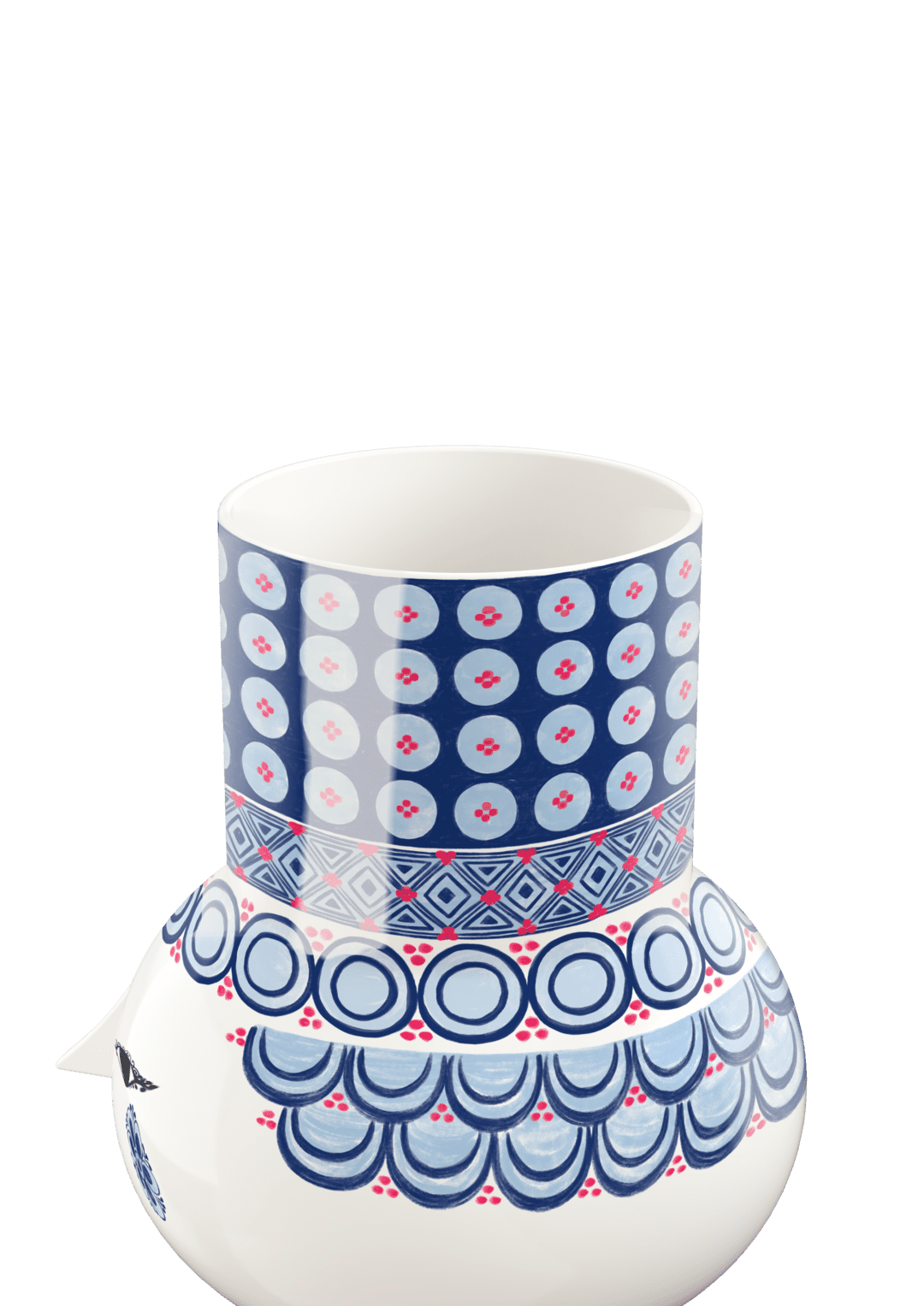 Olga Vase - H7.9" blue 20cm