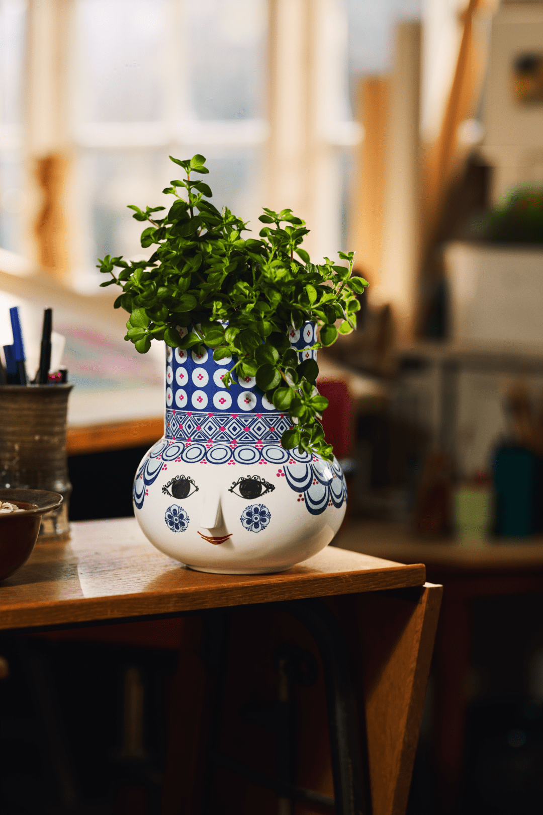 Olga Vase - H7.9" blue 20cm