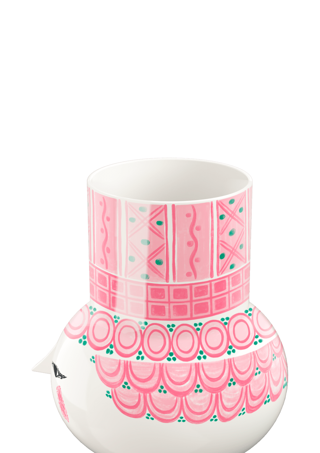 Olga Vase - H5.9" pink 15cm