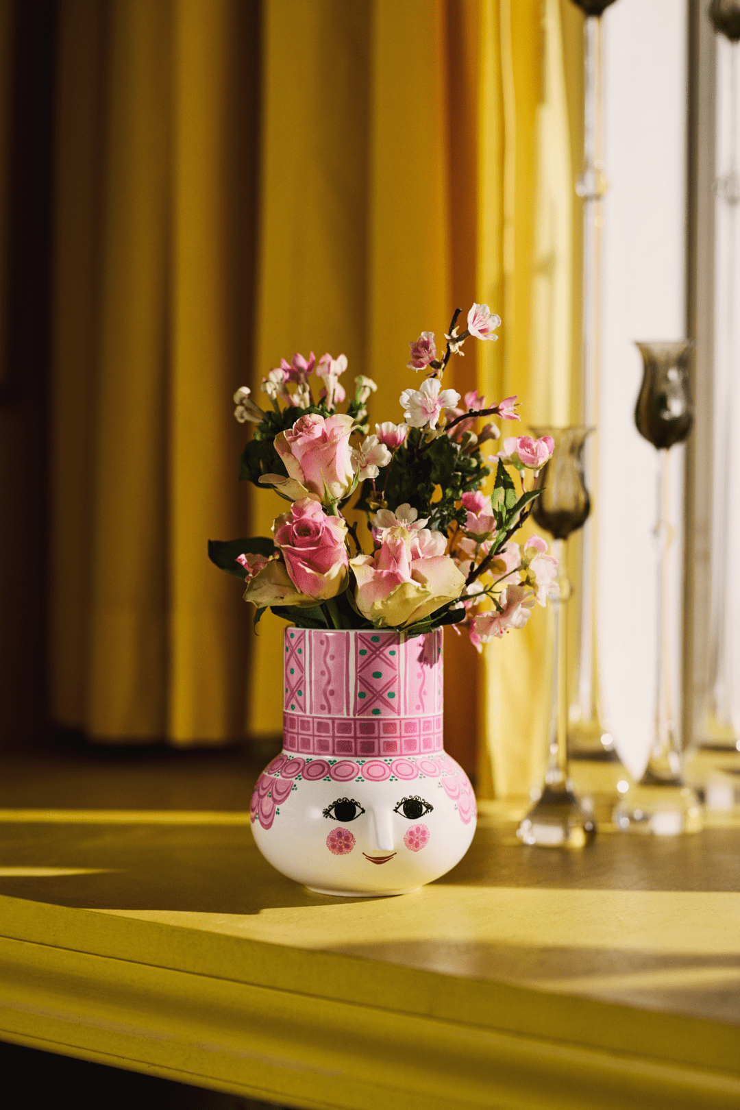 Olga Vase - H5.9" pink 15cm