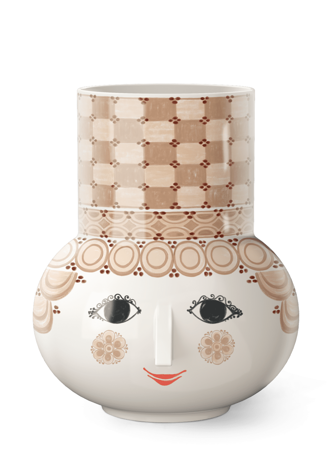 Olga Vase - H13.8" sand 35cm