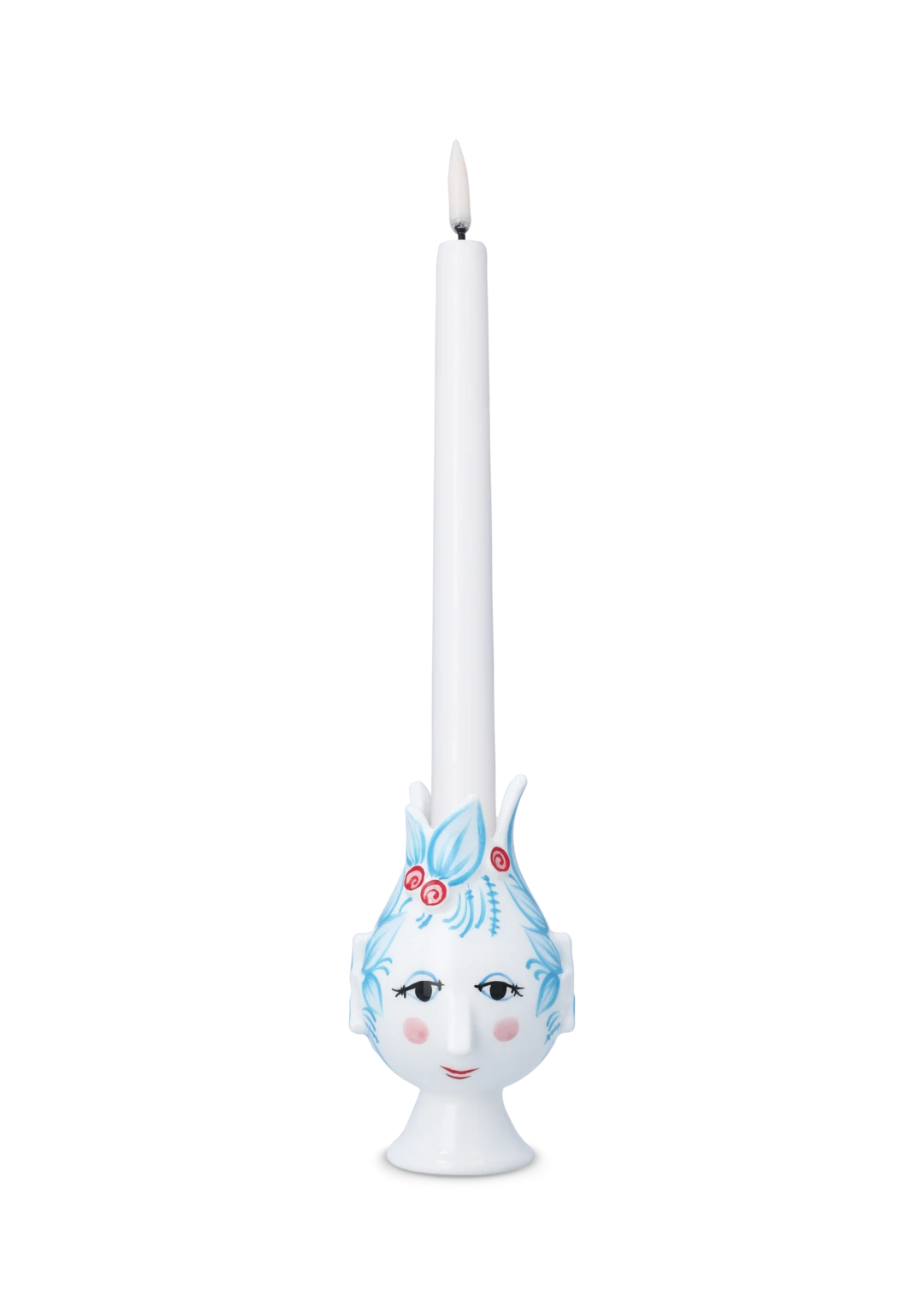 Titania Candle Holder H11.5 cm Blue, Light Blue