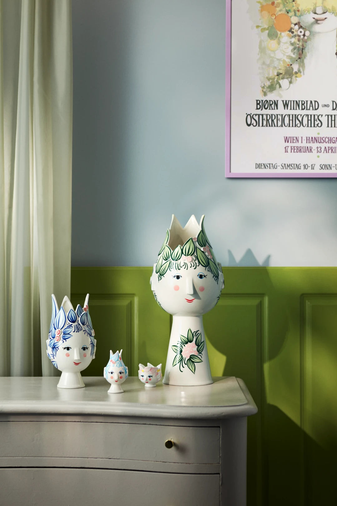 Titania Candle Holder H11.5 cm Blue, Light Blue