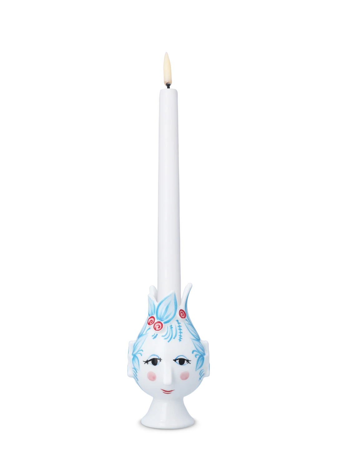 Titania Candle Holder H11.5 cm Blue, Light Blue