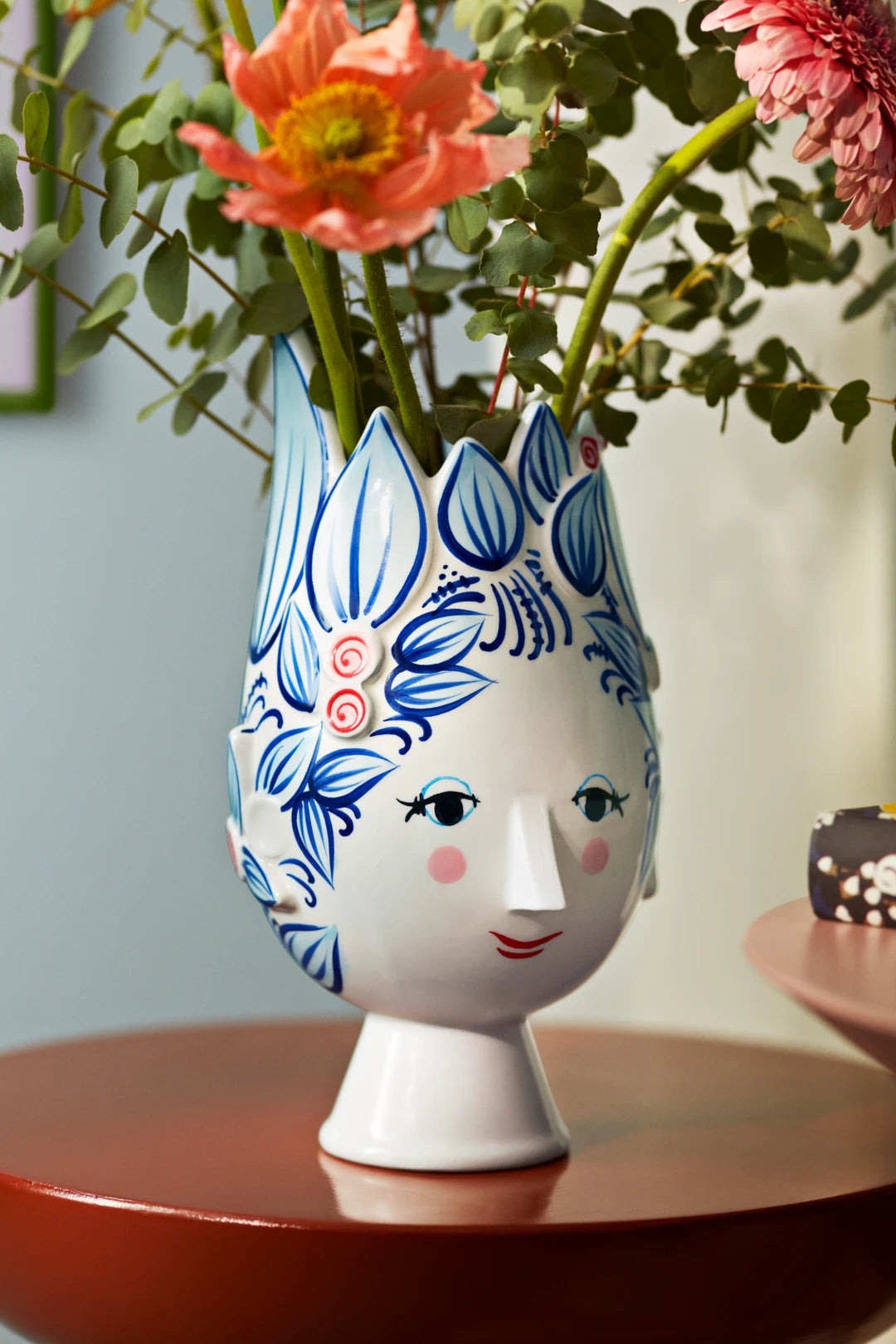 Titania Vase H25cm Blue