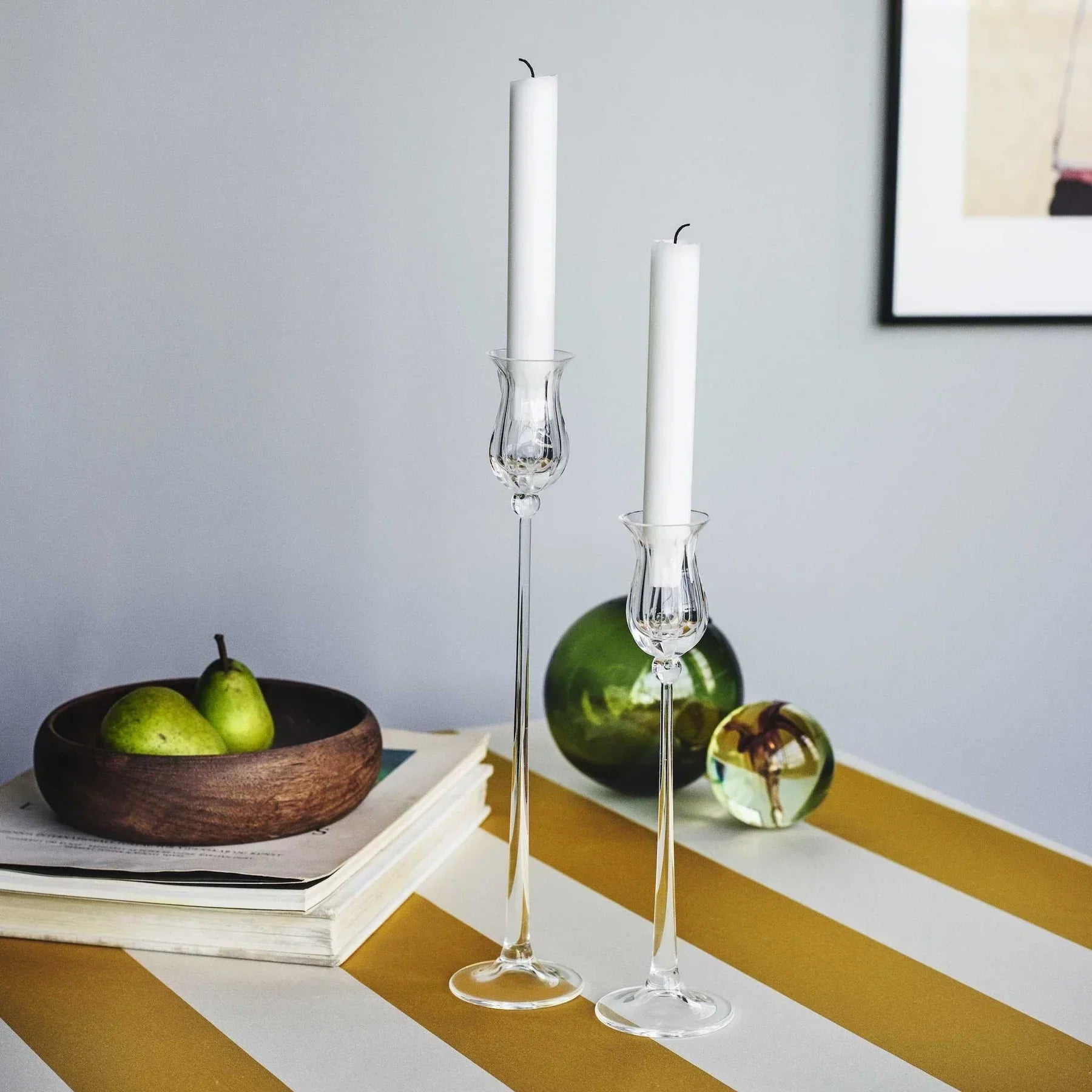 Bjørn Wiinblad Tulip Candlestick H33 Smoke