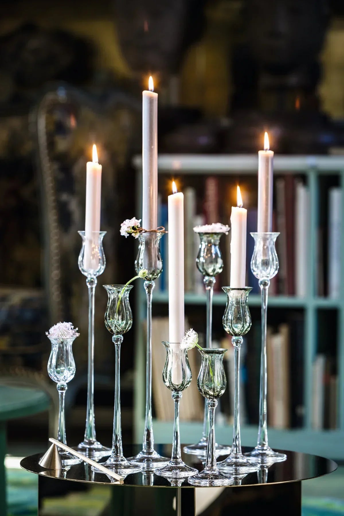 Bjørn Wiinblad Tulip Candlestick H33 Smoke