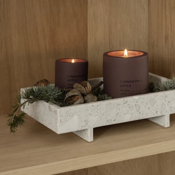 ABENTO Marble Tray - Color Nimbus Cloud