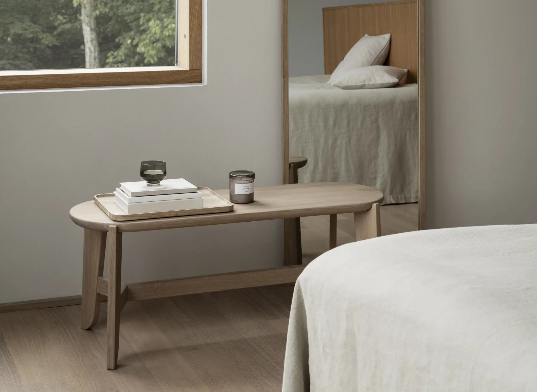 OKU Serving tray - Color Oak Size Large