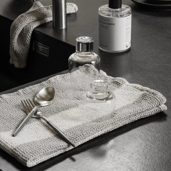 GANO Tea Towels 2pk 70x50cm - Moonbeam / Mourning Dove