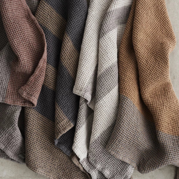 GANO Tea Towels 2pk 70x50cm - Moonbeam / Mourning Dove