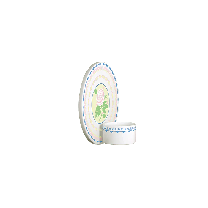 Dora Tealight Holder - Dia 5.1in blue rose