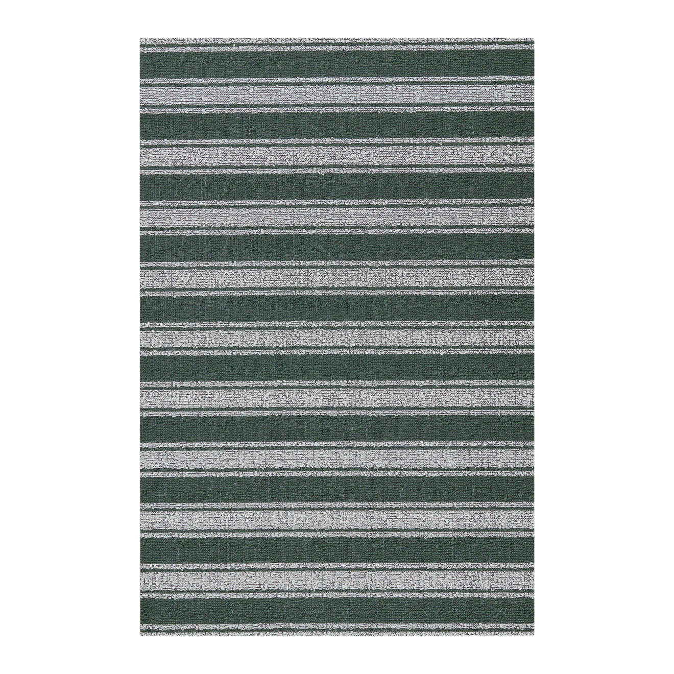 Boardwalk Stripe Shag Mats - Fern