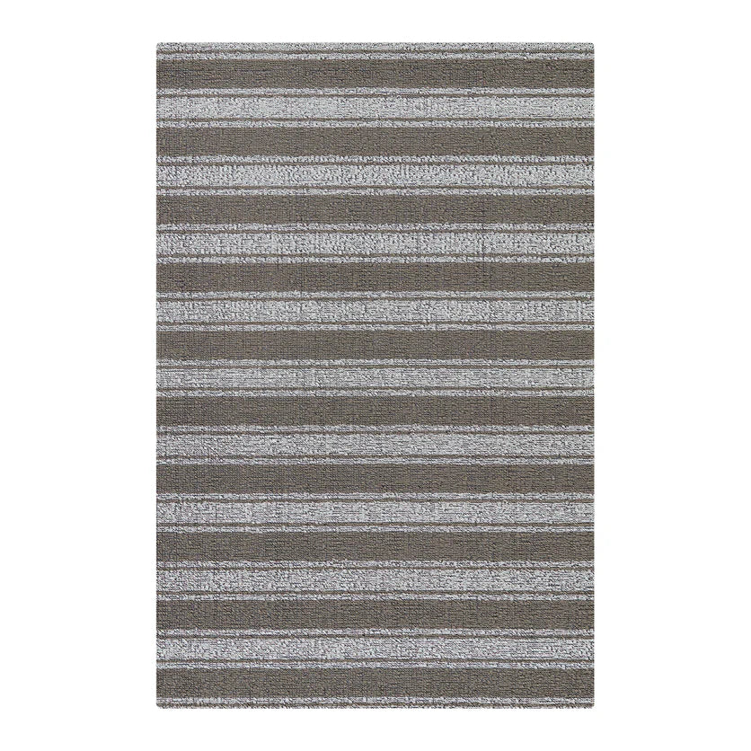 Boardwalk Stripe Shag Mats - Walnut